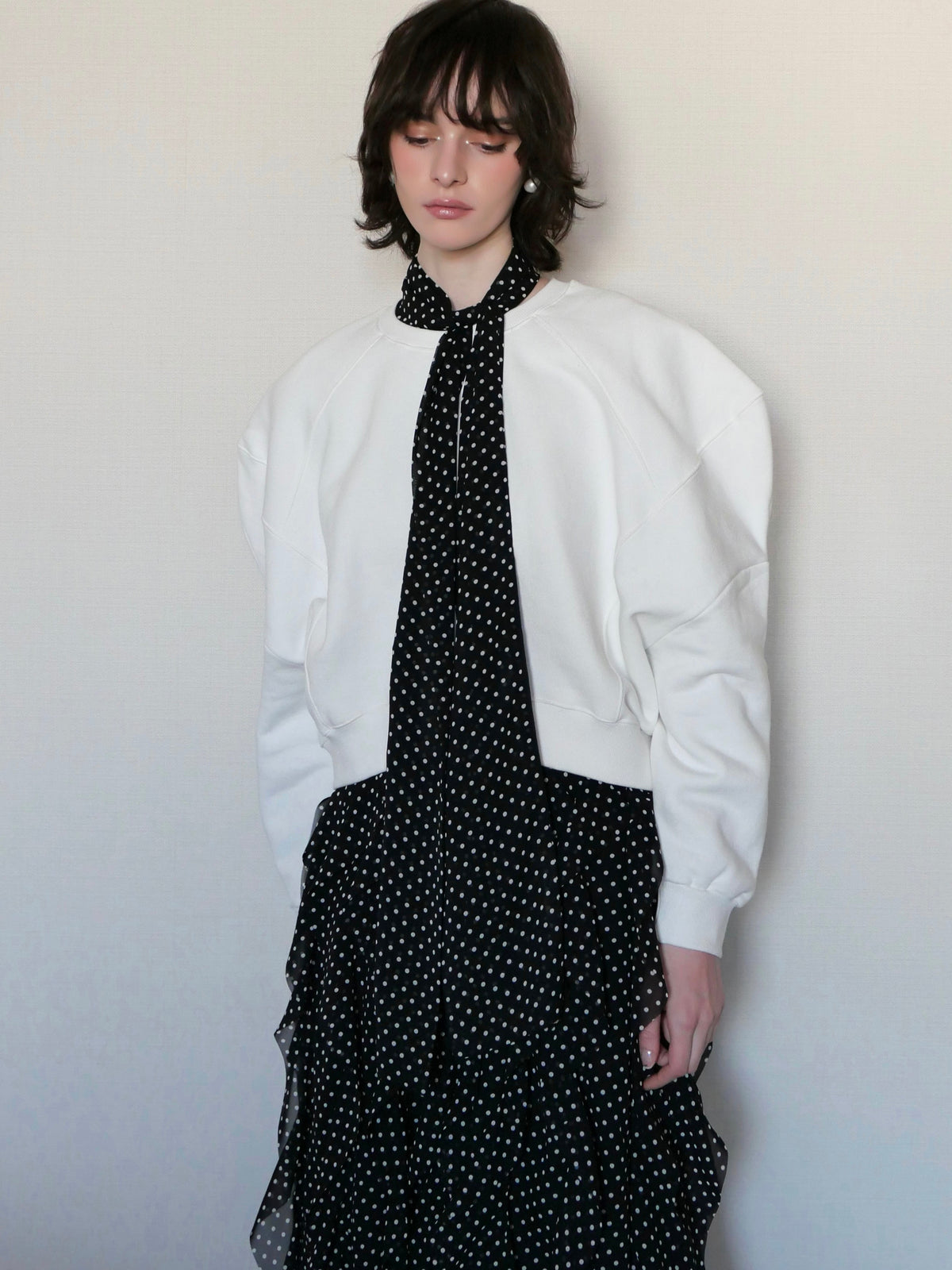 【AMOMMA】PUFF SLEEVE SWEAT - 起毛なし -