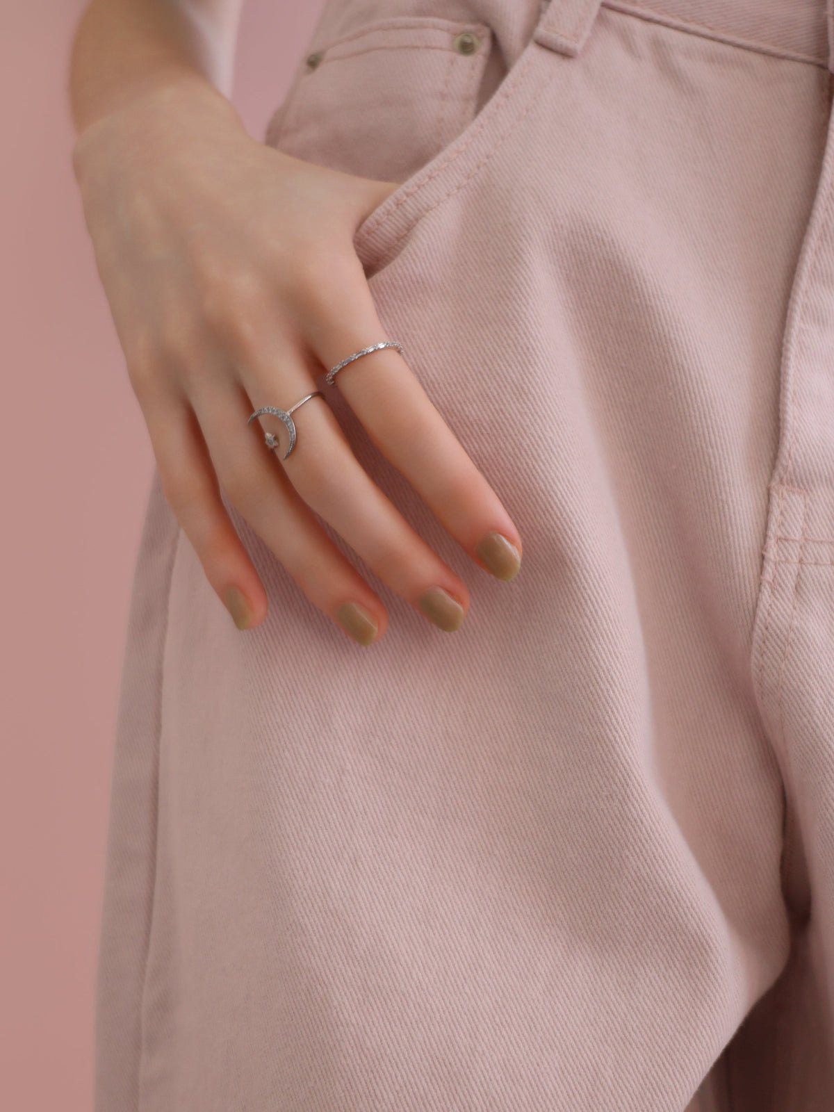 【SAMPLE SALE / swanë】moon star ring