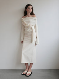 【SAMPLE SALE / miies miim】off shoulder drape tops