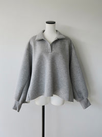 【SAMPLE SALE / célon】open neck sweat top