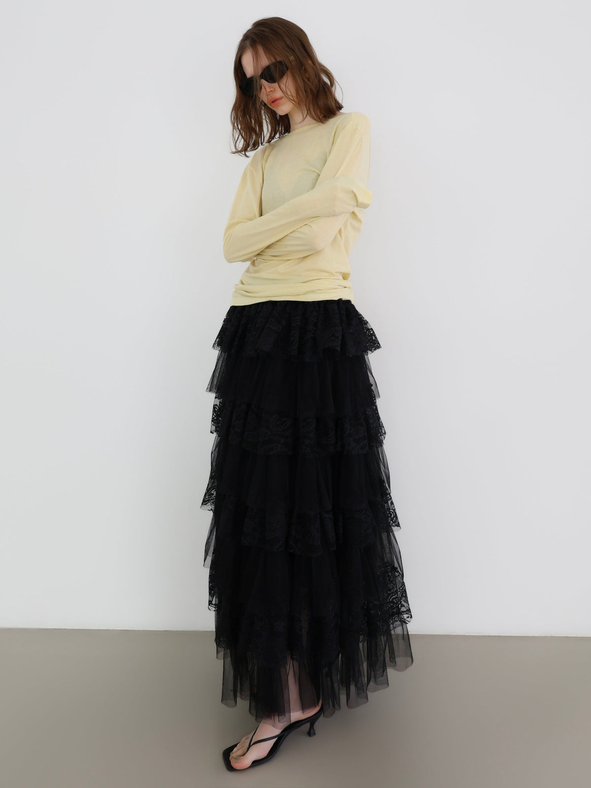 soft sheer long sleeve
