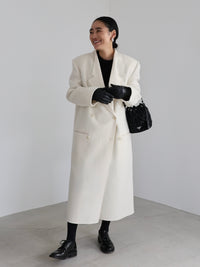 【AMOMMA】CASHMERE PADDED LONG COAT
