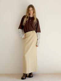 [ sample sale ] straight maxi skirt