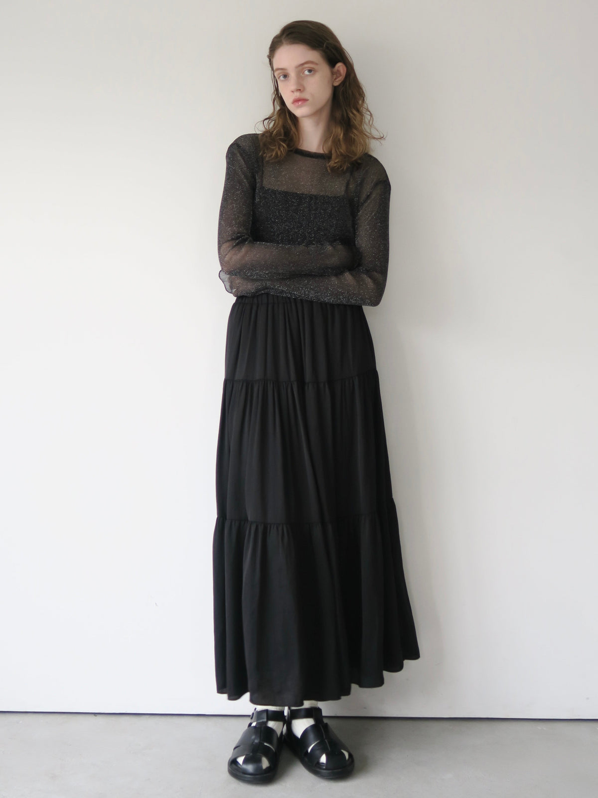 [ sample sale ] glitter sheer tops