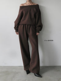 【SAMPLE SALE / célon】loose sweat pants