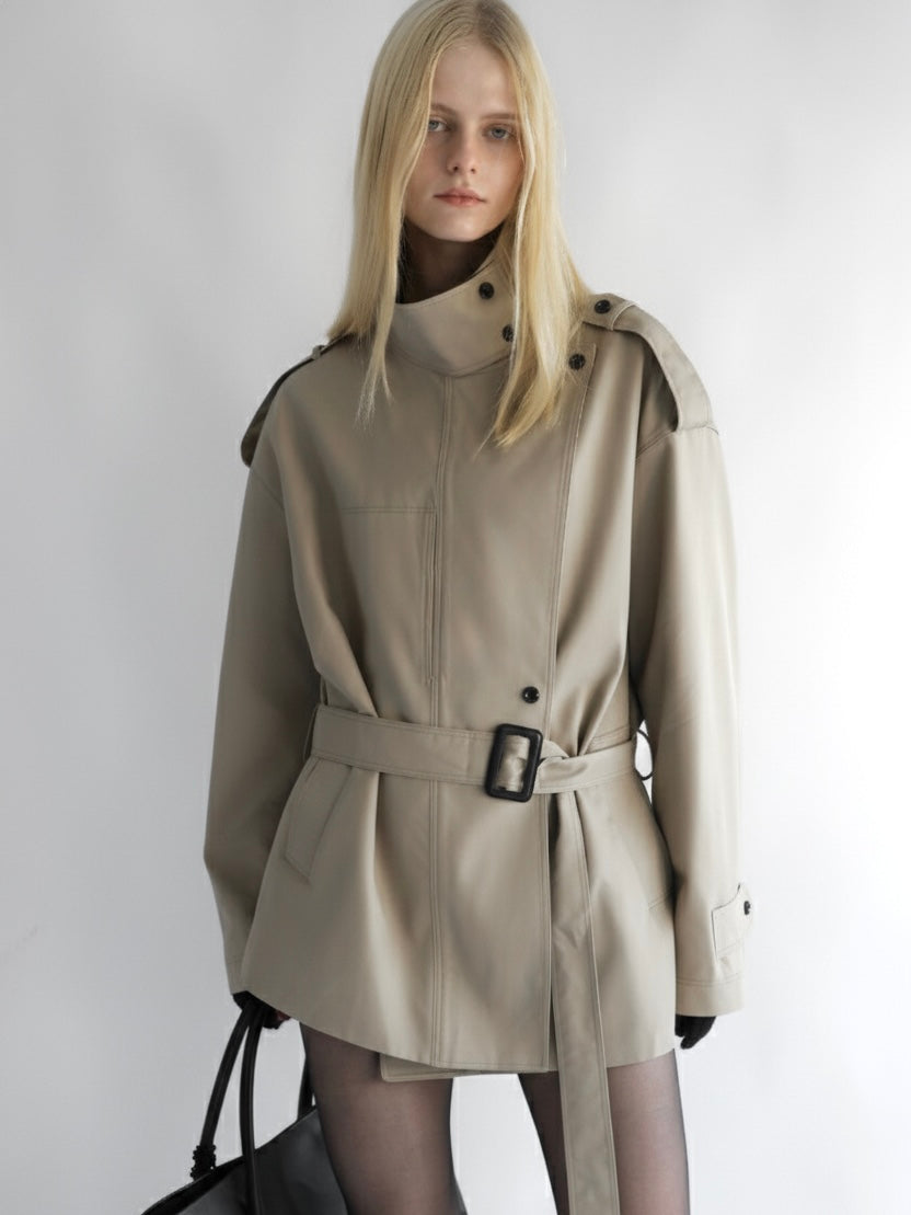 【AMOMMA】ISABELLA SHORT TRENCH COAT