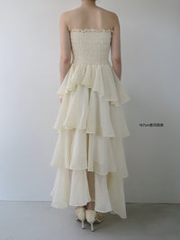 frilly tiered dress