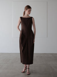 【SAMPLE SALE / célon】allure silhouette slinky maxi dress