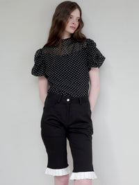 gather dot blouse
