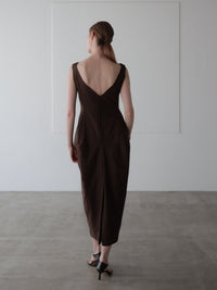 【SAMPLE SALE / célon】allure silhouette slinky maxi dress