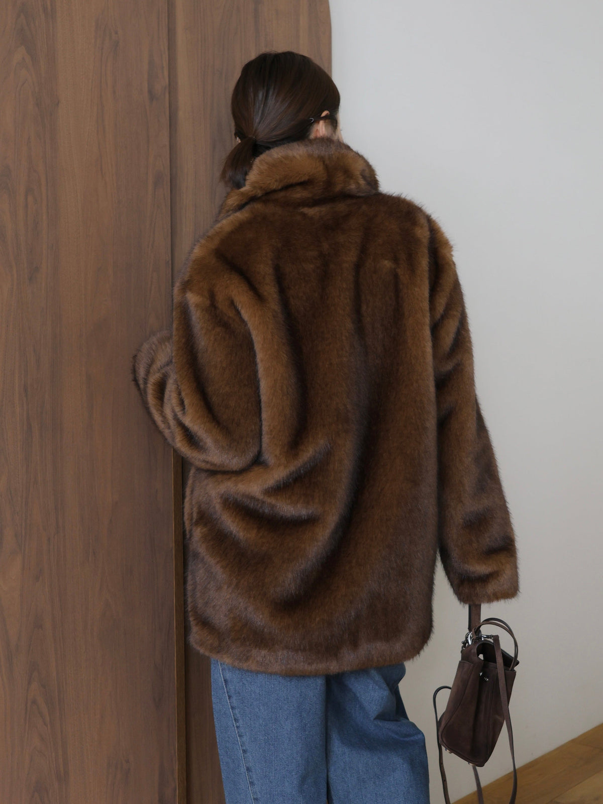 【AMOMMA】MINK LIKE FUR JACKET COAT
