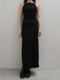 BACK OPEN RIB CAMI DRESS