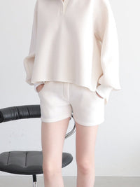soft minimal sweat shorts