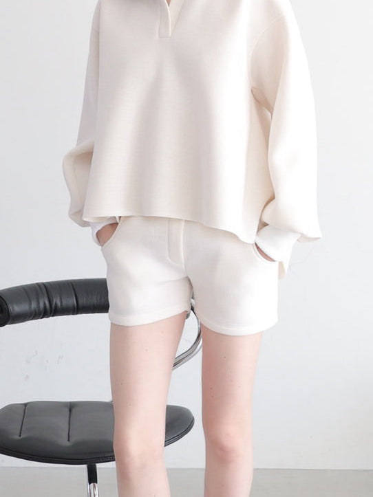 soft minimal sweat shorts