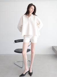 soft minimal sweat shorts