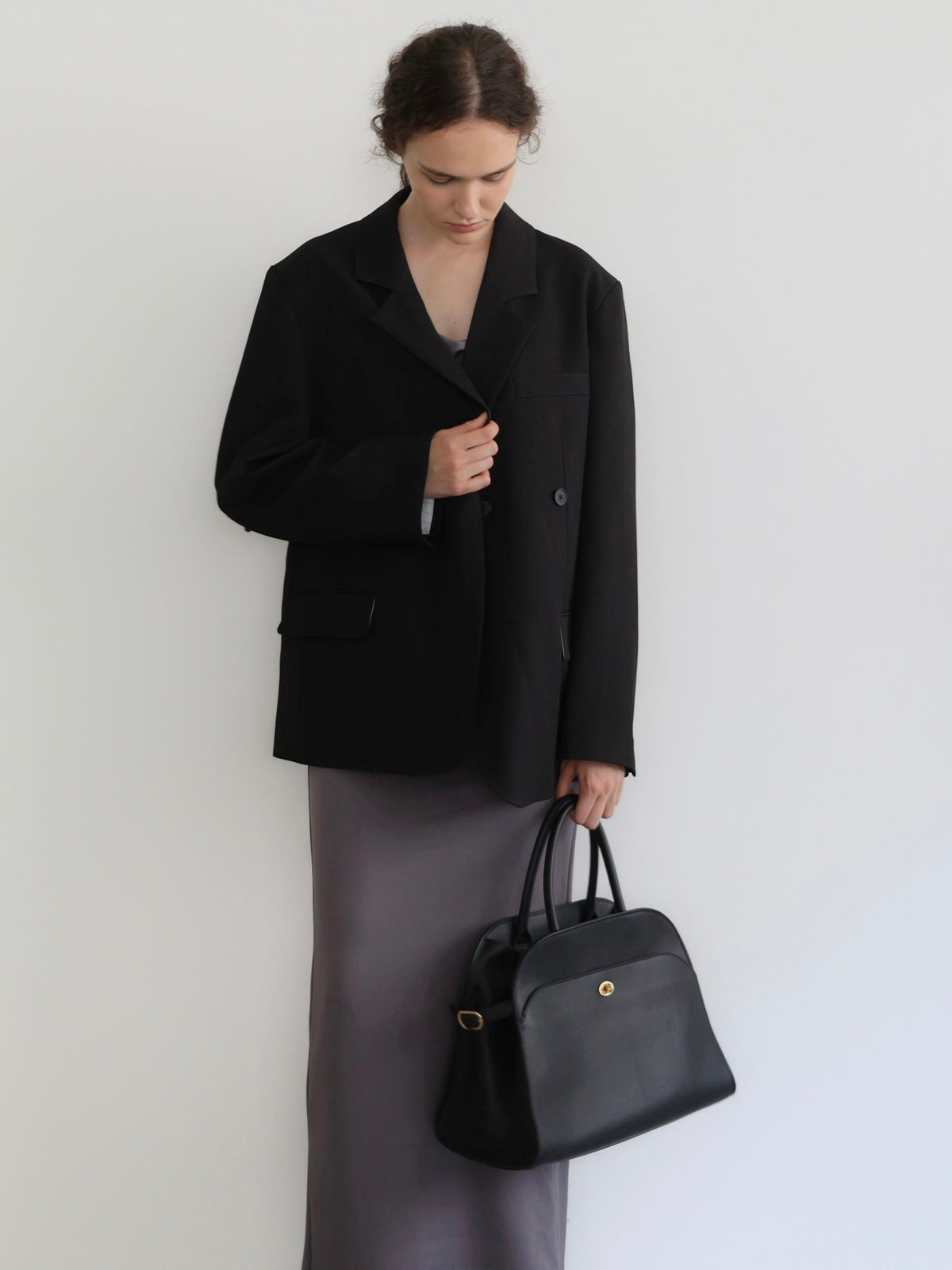 stripe-line tailored jacket