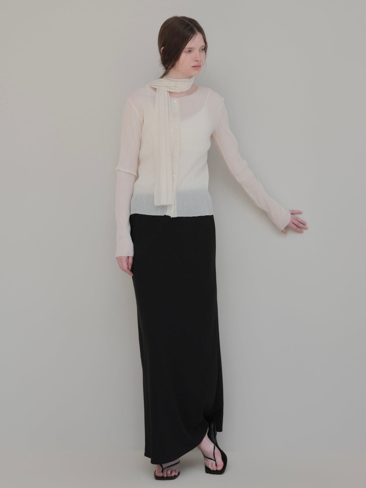【NOWNS】Inès | Soft banding maxi skirt