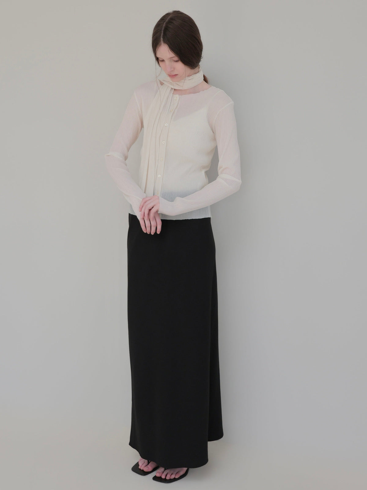 【NOWNS】Inès | Soft banding maxi skirt