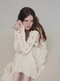 openwork knit bolero