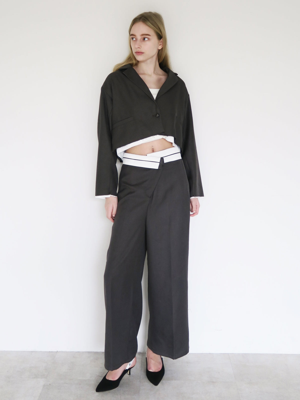 [ SAMPLE SALE ] cutoff cropped jacket