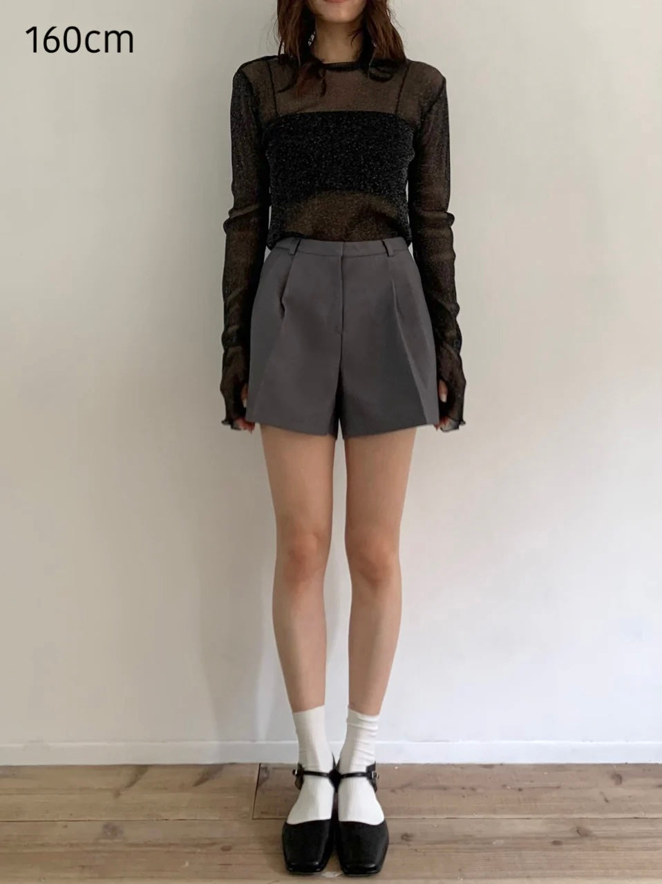 [ sample sale ] glitter sheer tops