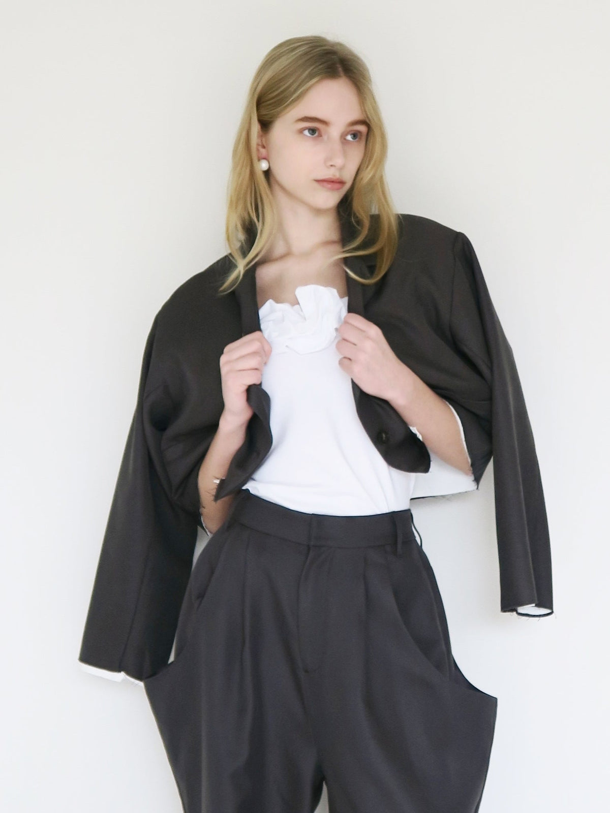 [ SAMPLE SALE ] cutoff cropped jacket