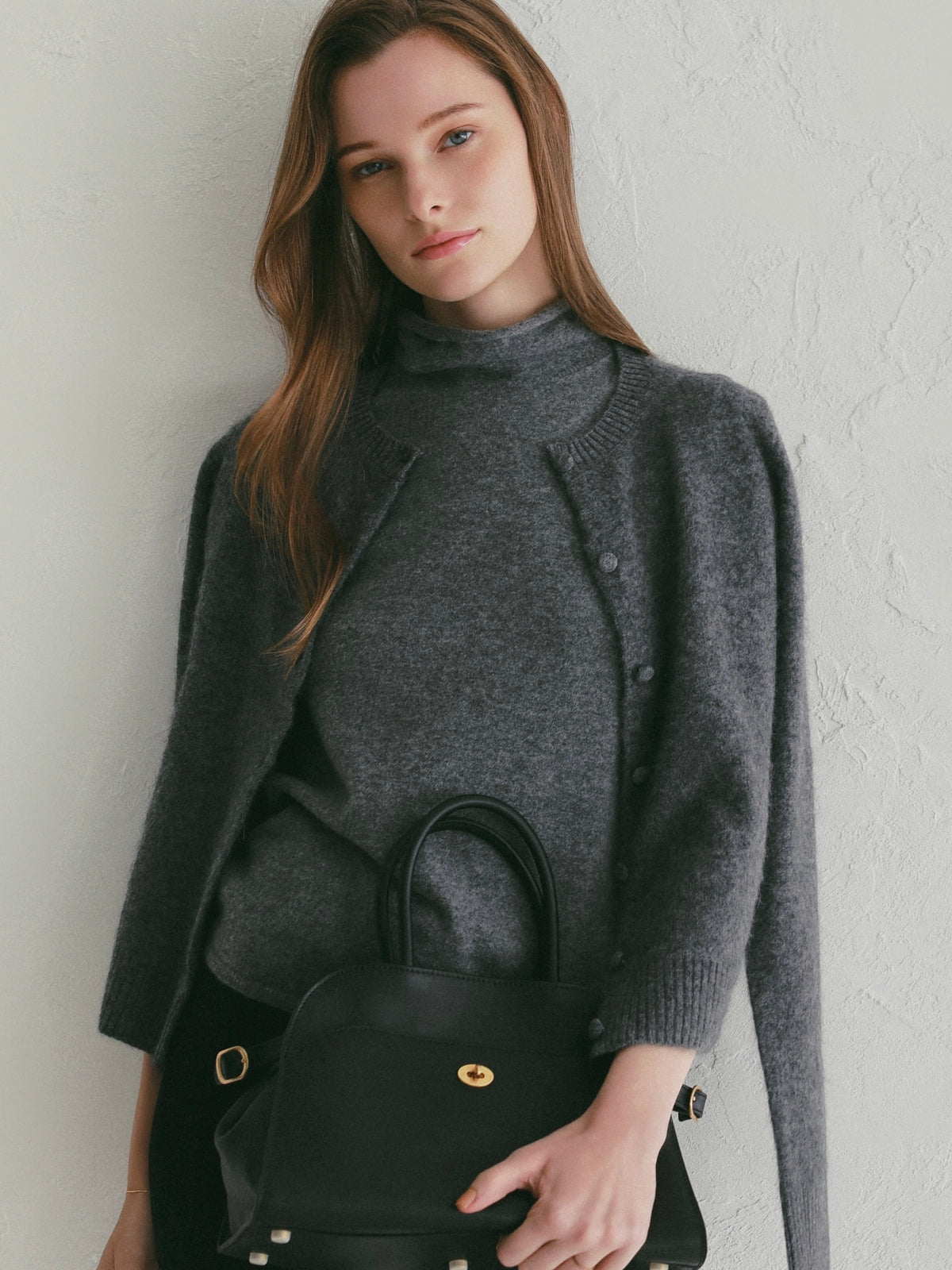 【célon】cashmere sleeveless knit