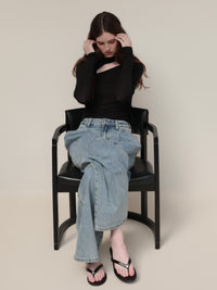 【AMOMMA】ASYMMETRIC CUT TOPS