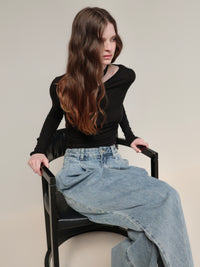 【AMOMMA】ASYMMETRIC CUT TOPS