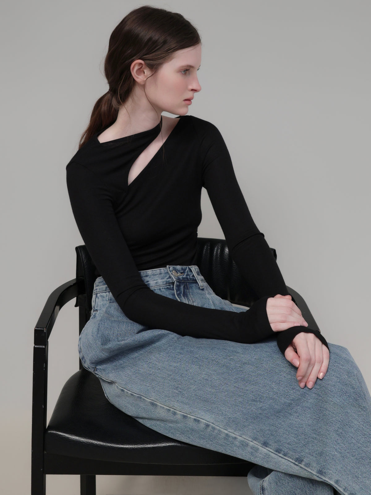 【AMOMMA】ASYMMETRIC CUT TOPS