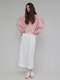 【AMOMMA】PUFF SLEEVE SWEAT - 起毛なし -