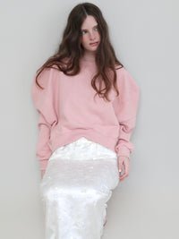 【AMOMMA】PUFF SLEEVE SWEAT - 起毛なし -