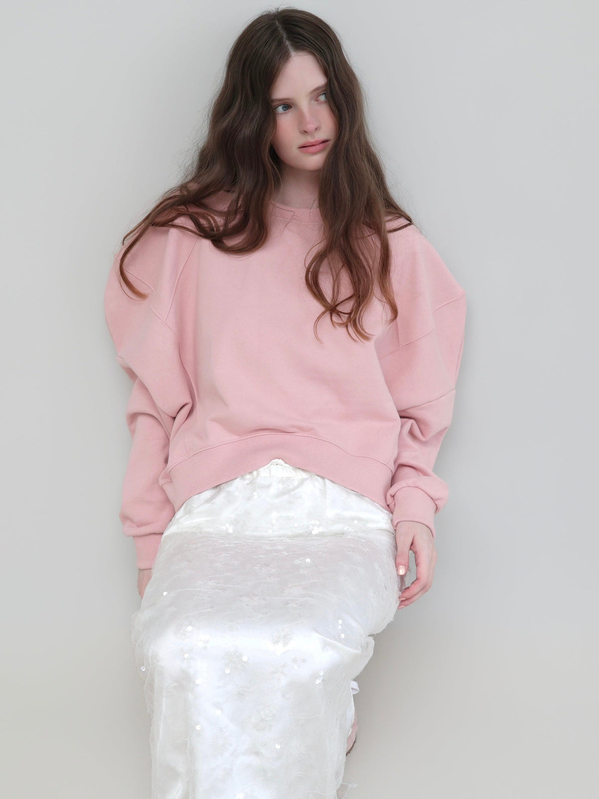 【AMOMMA】PUFF SLEEVE SWEAT - 起毛なし -