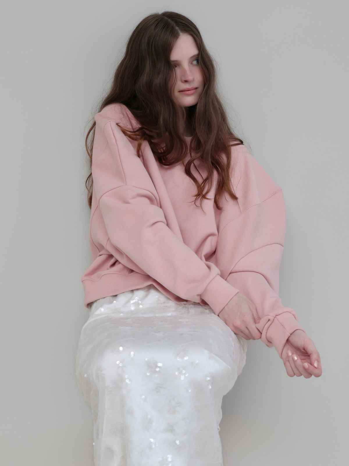 【AMOMMA】PUFF SLEEVE SWEAT - 起毛なし -
