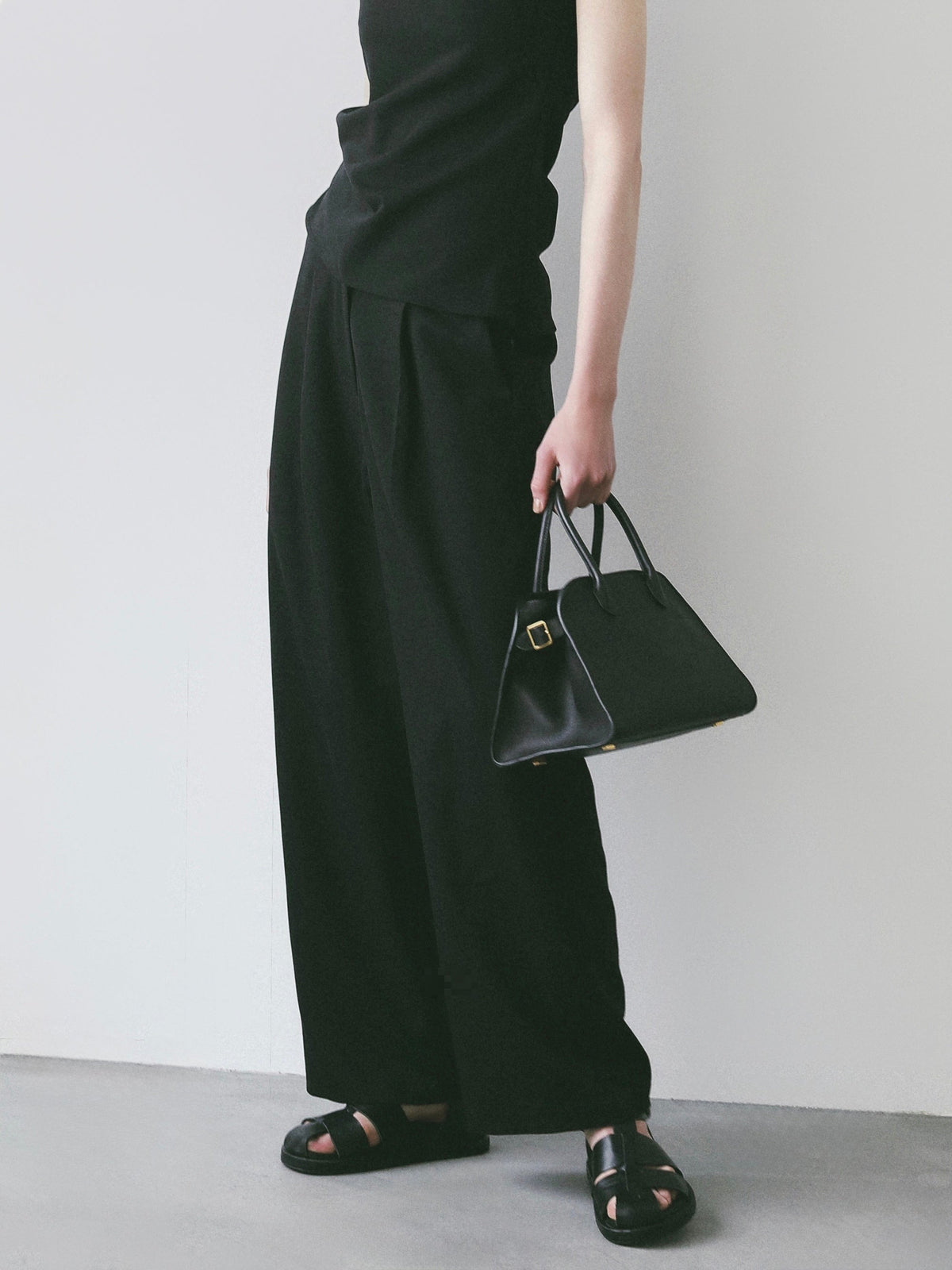 【NOWNS】Lou | Single Tuck Banding Pants