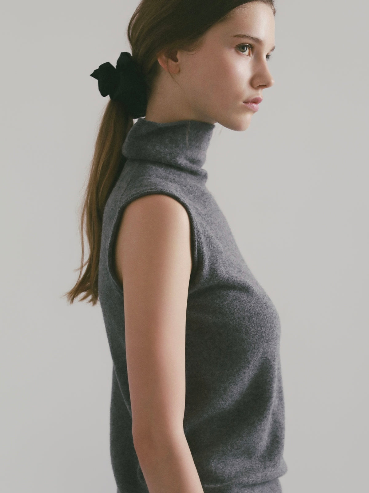 【célon】cashmere sleeveless knit