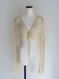 openwork knit bolero