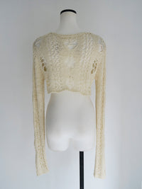 openwork knit bolero