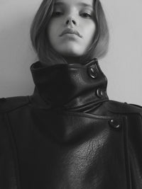 【NOWNS】Vice | Oversized leather jacket