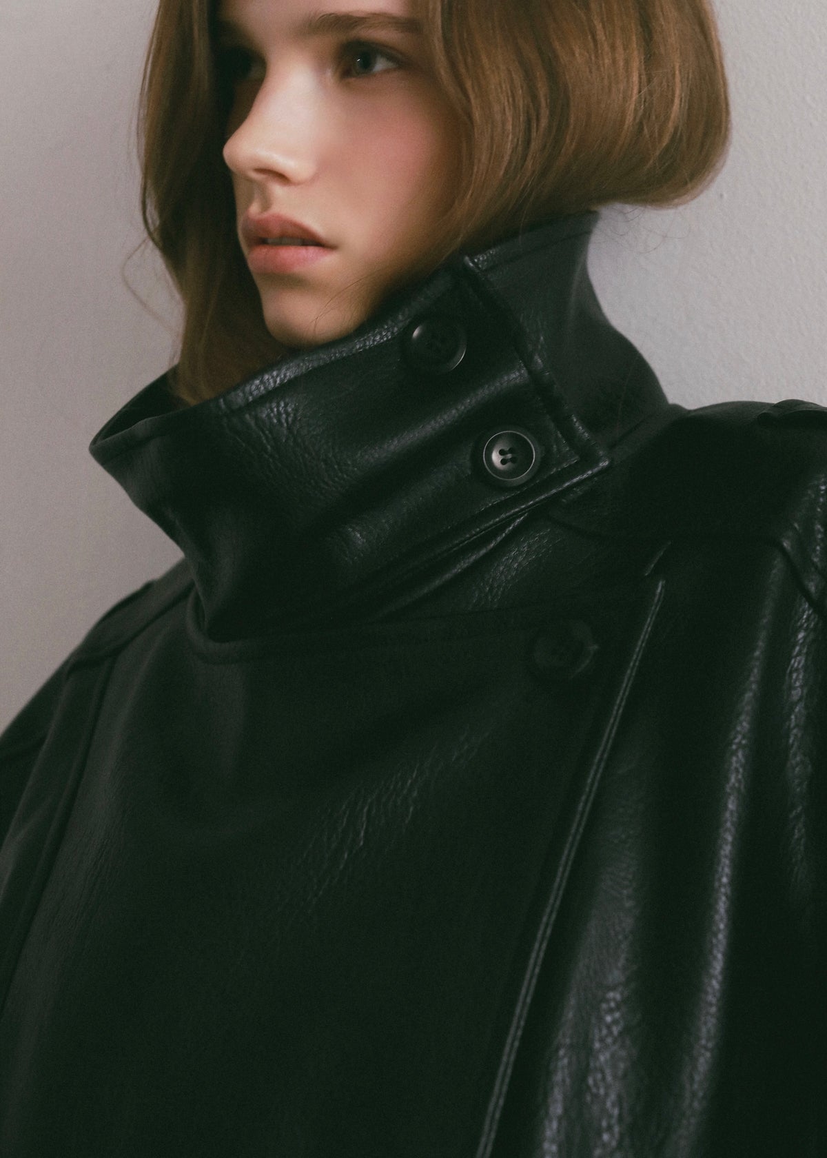 【NOWNS】Vice | Oversized leather jacket