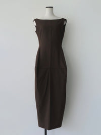 【SAMPLE SALE / célon】allure silhouette slinky maxi dress