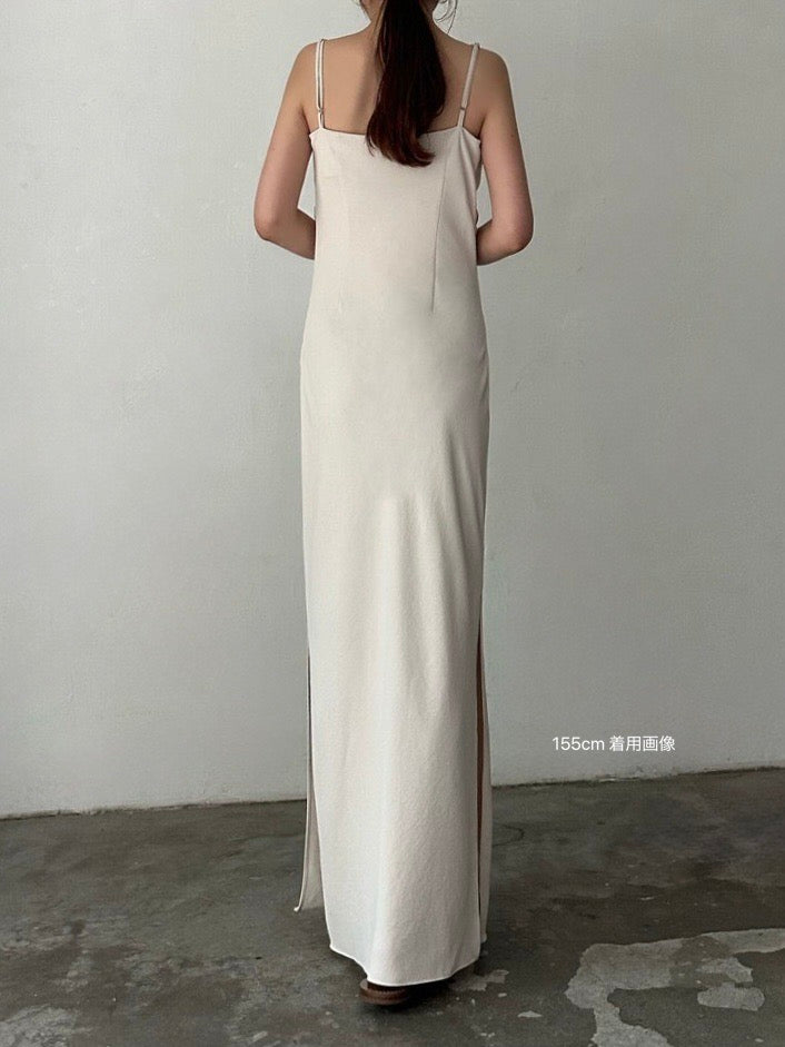 Asymmetric drape camisole dress