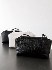 leather thin strap bag