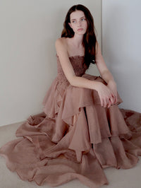 frilly tiered dress