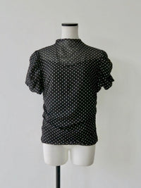 gather dot blouse