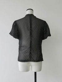 gather dot blouse
