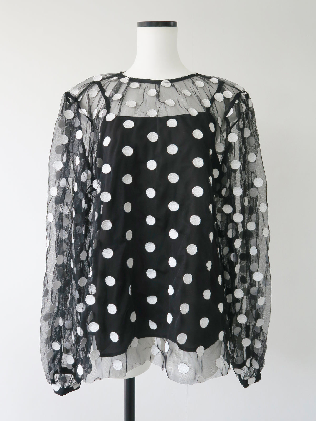 【SAMPLE SALE / AMOMMA】MATILDA SHEER DOT BLOUSE