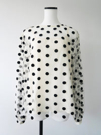 【SAMPLE SALE / AMOMMA】MATILDA SHEER DOT BLOUSE