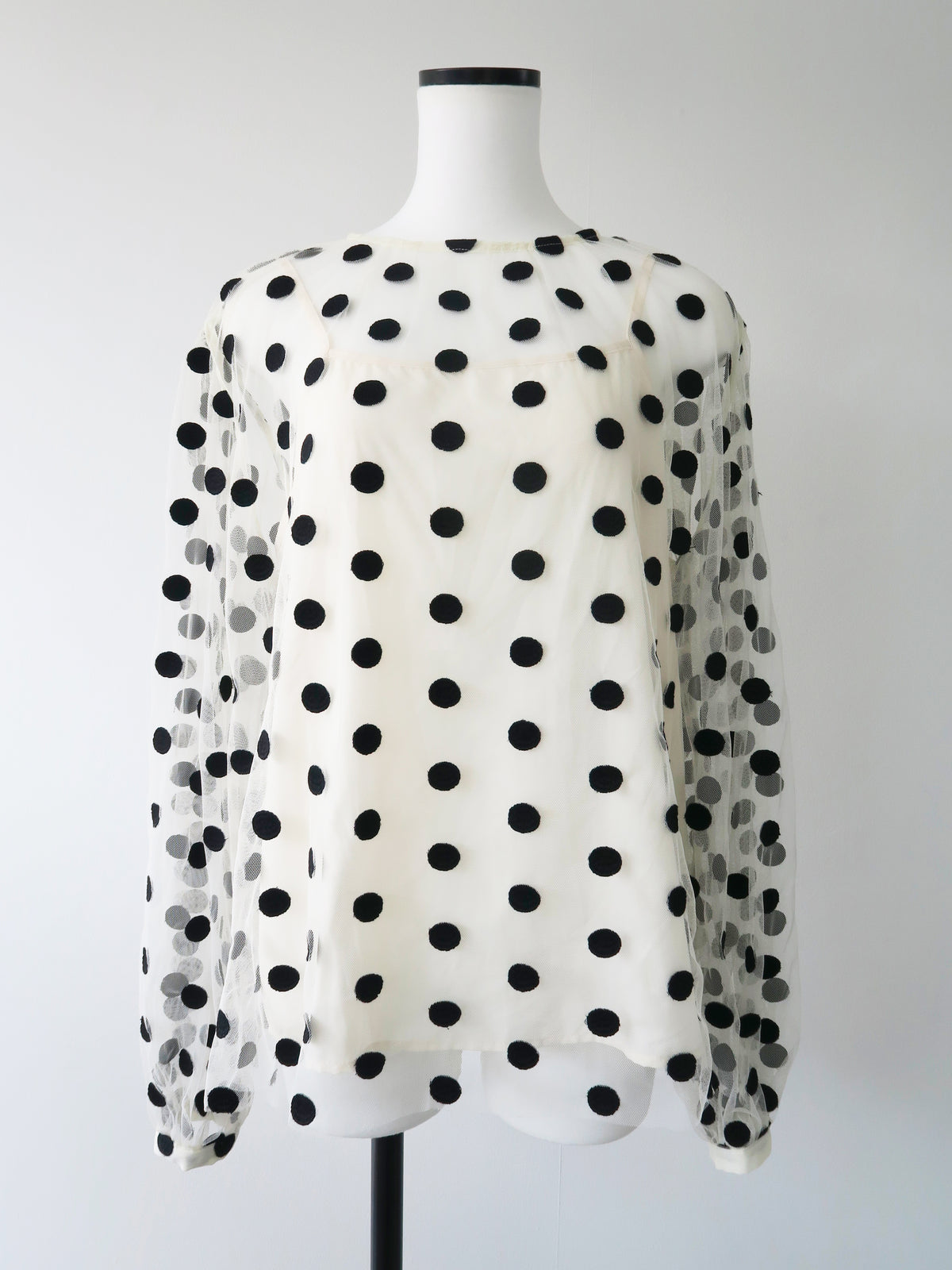 【SAMPLE SALE / AMOMMA】MATILDA SHEER DOT BLOUSE