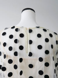 【SAMPLE SALE / AMOMMA】MATILDA SHEER DOT BLOUSE